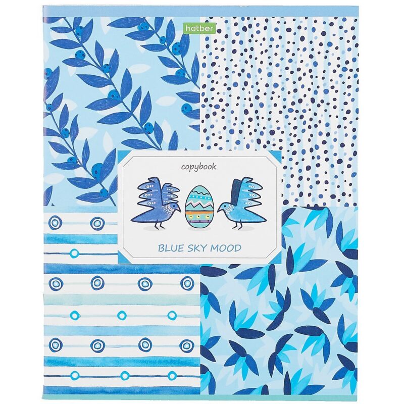Тетрадь в клетку Hatber, "Цветное настроение", 48 листов, в ассортименте