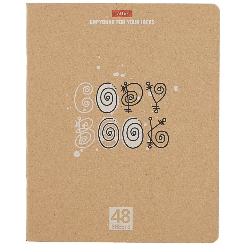 Тетрадь в клетку Hatber, Copybook, 48 листов, в ассортименте