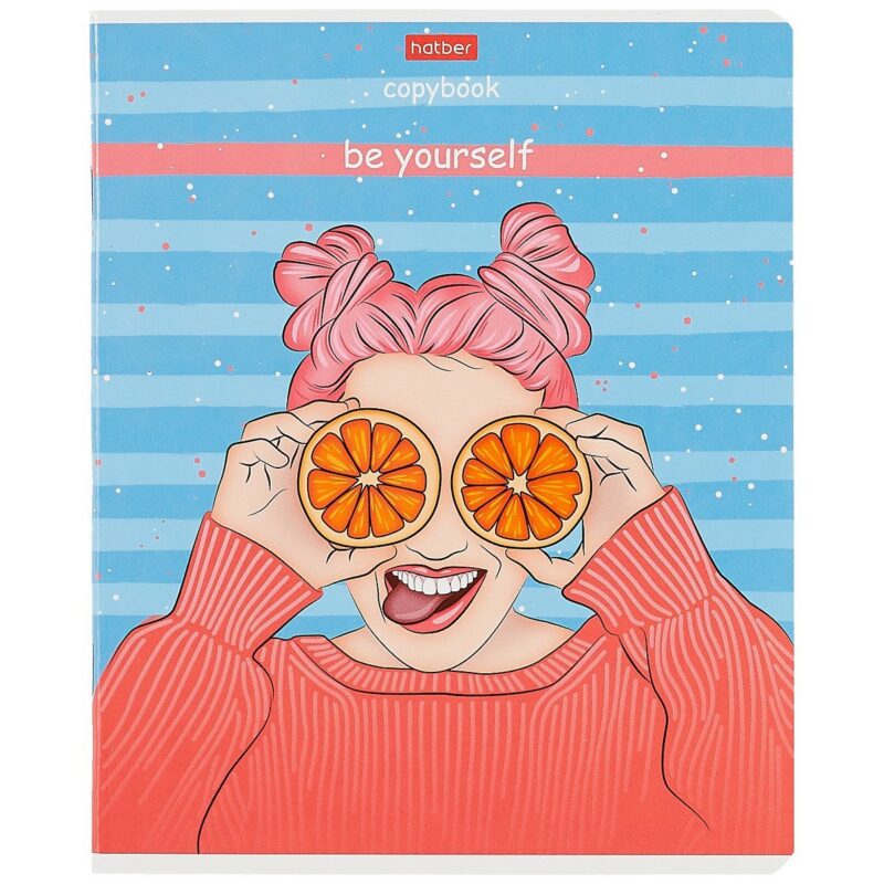 Тетрадь в клетку Hatber, "Очаровательные глазки", 48 листов, в ассортименте