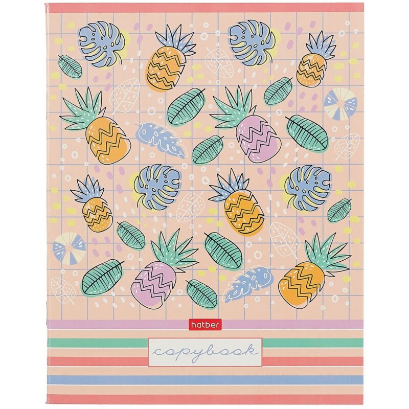 Тетрадь в клетку Hatber, "Фруктис", 60 листов, в ассортименте
