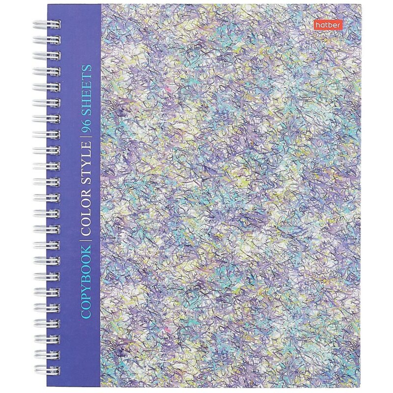 Тетрадь в клетку Hatber, Color book, 96 листов, в ассортименте