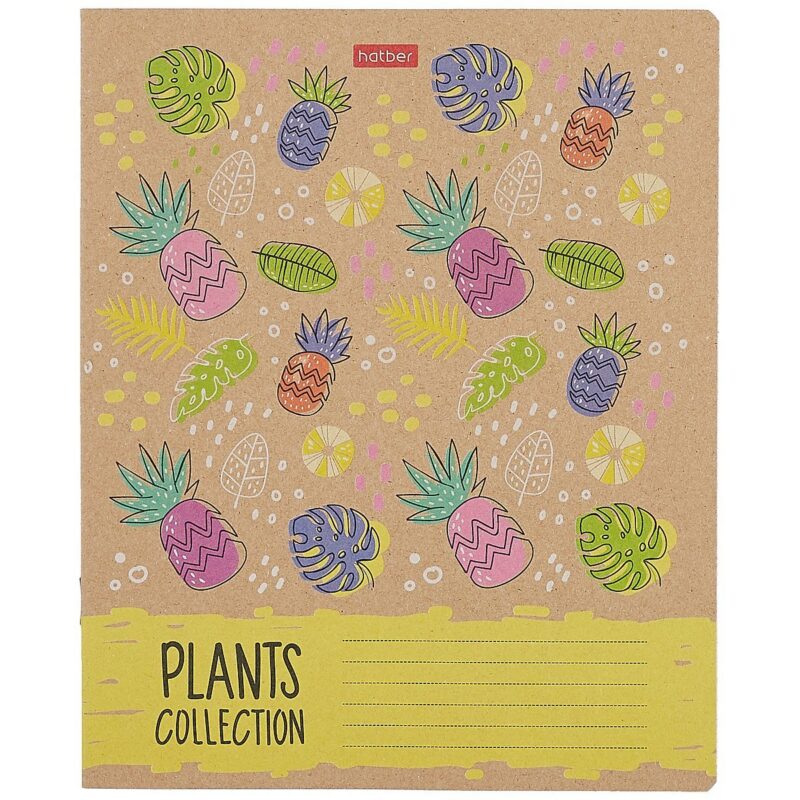 Тетрадь в клетку Hatber, "Ботаника", 18 листов, в ассортименте