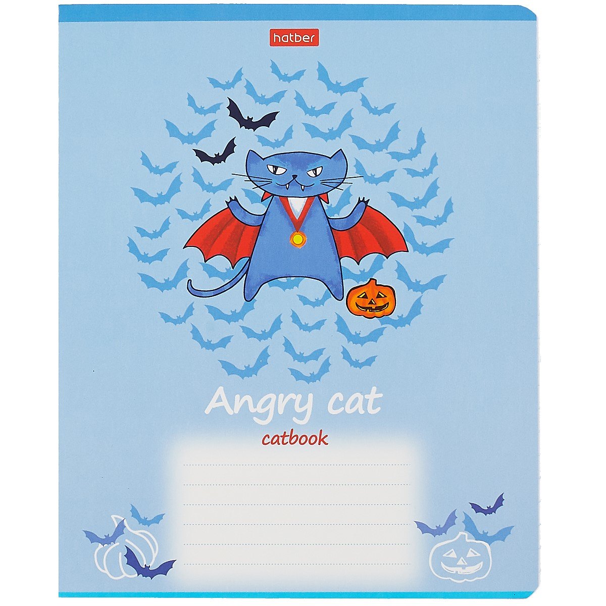 Тетрадь в линейку Hatber, Catbook, 18 листов, в ассортименте