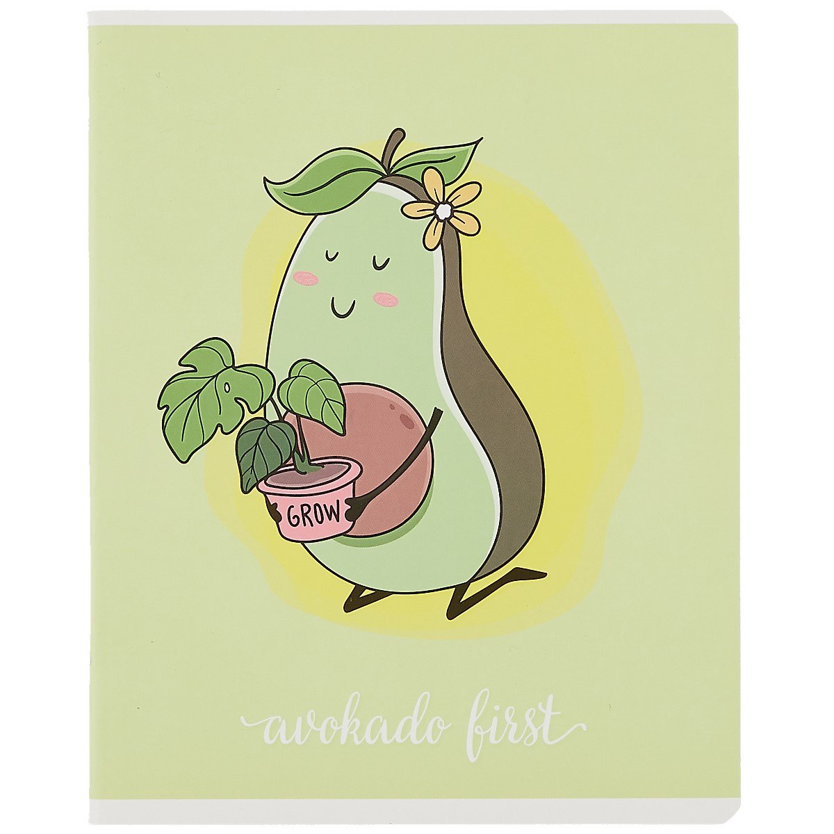 Тетрадь в клетку Academy Style, "Жизнь авокадо", 48 листов, в ассортименте