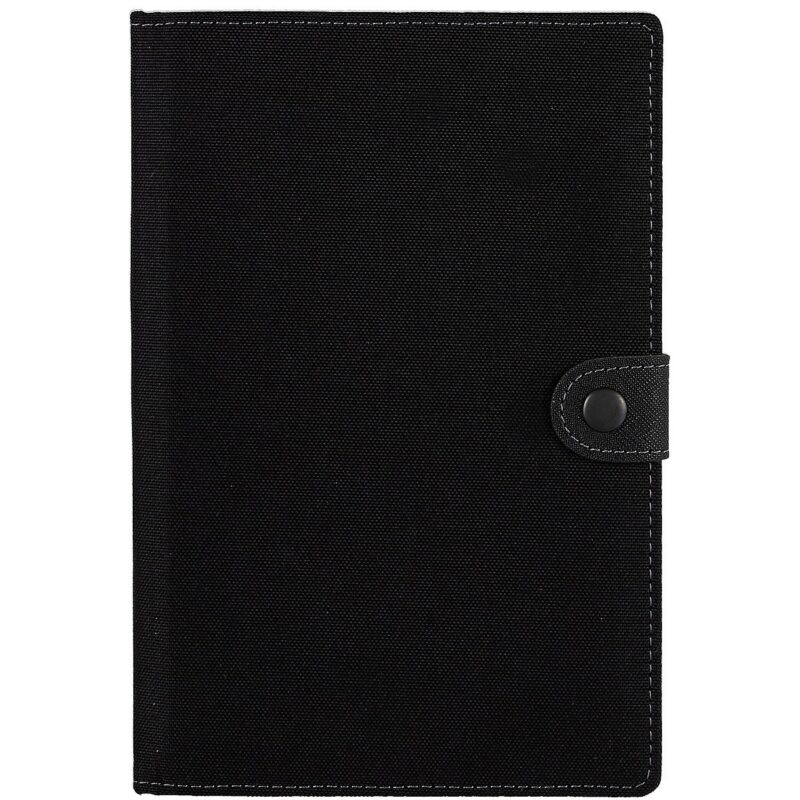 Алфавитная книга А5, 104 листа, 215*145 графит, черная, на кнопке