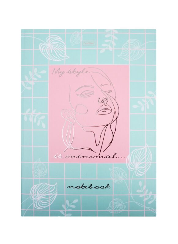 Книга для записей А4 80л кл. "В моём стиле" 7БЦ, мат.ламинация, 3D фольга