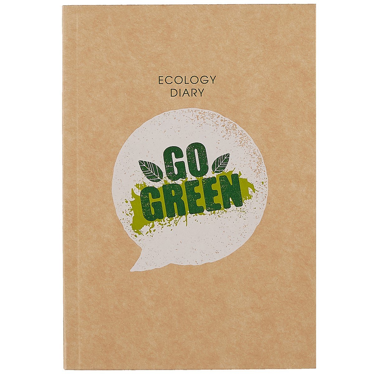 Ежедневник недат. А5 136л "Eco-friendly! №2" интегр.переплет, крафт картон, офсет