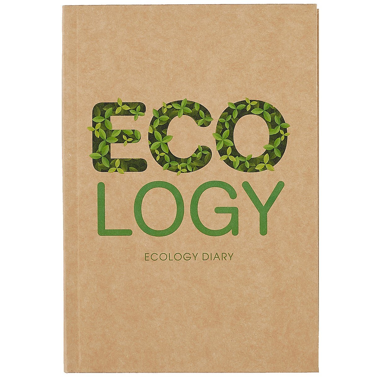 Ежедневник недат. А5 136л "Eco-friendly! №3" интегр.переплет, крафт картон, офсет