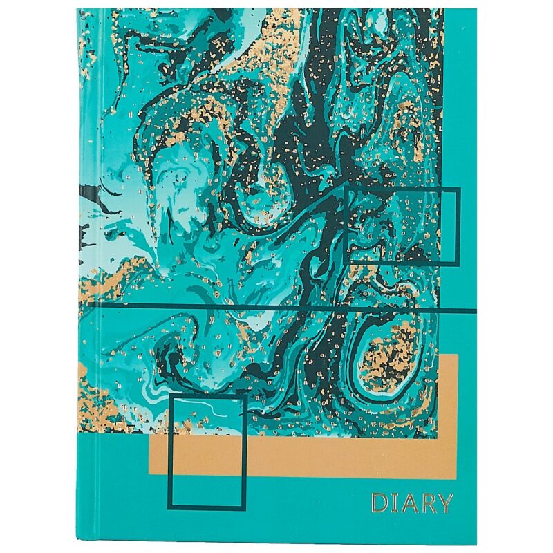 Ежедневник недат. А6 112л "Мраморные узоры" 7БЦ, мат.лам, тисн.зол.фольгой, офсет