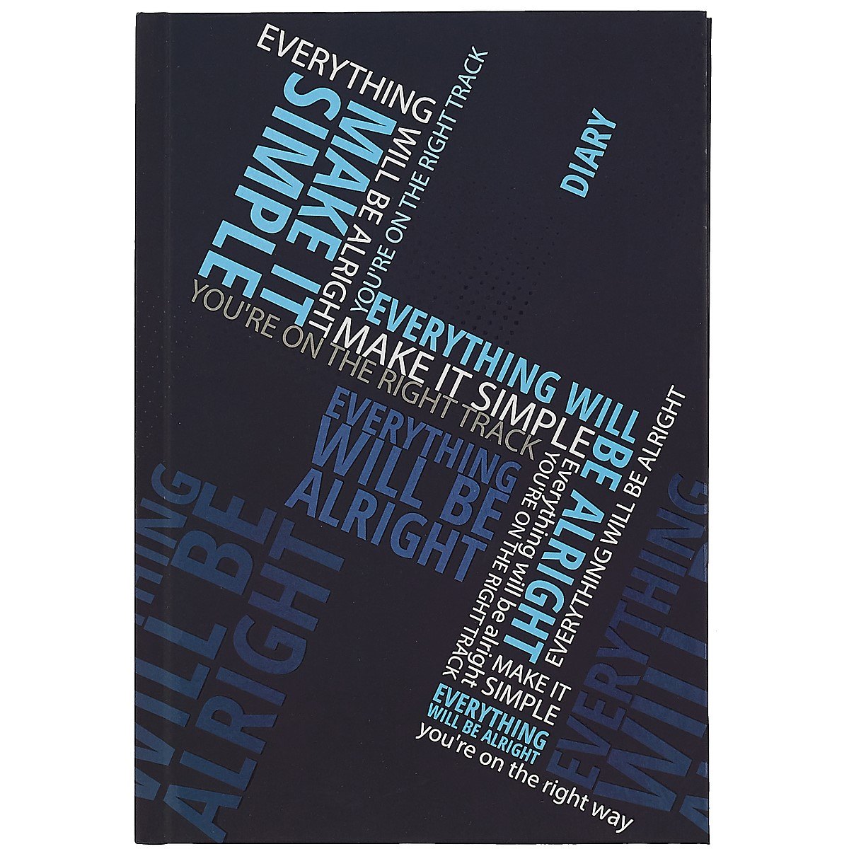 Ежедневник недат. А5 80л "Лозунги" 7БЦ, лам.софт-тач, выб.УФ-лак, офсет