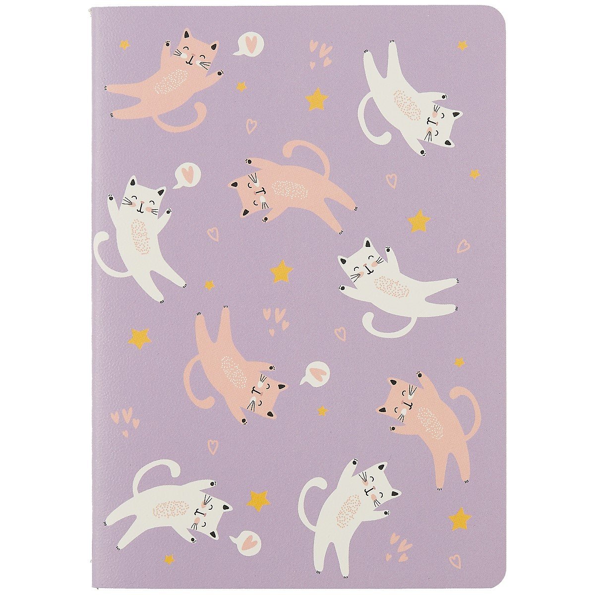 Записная книжка А6 32л кл. "Котики", тонир. внутр. блок, сшивка