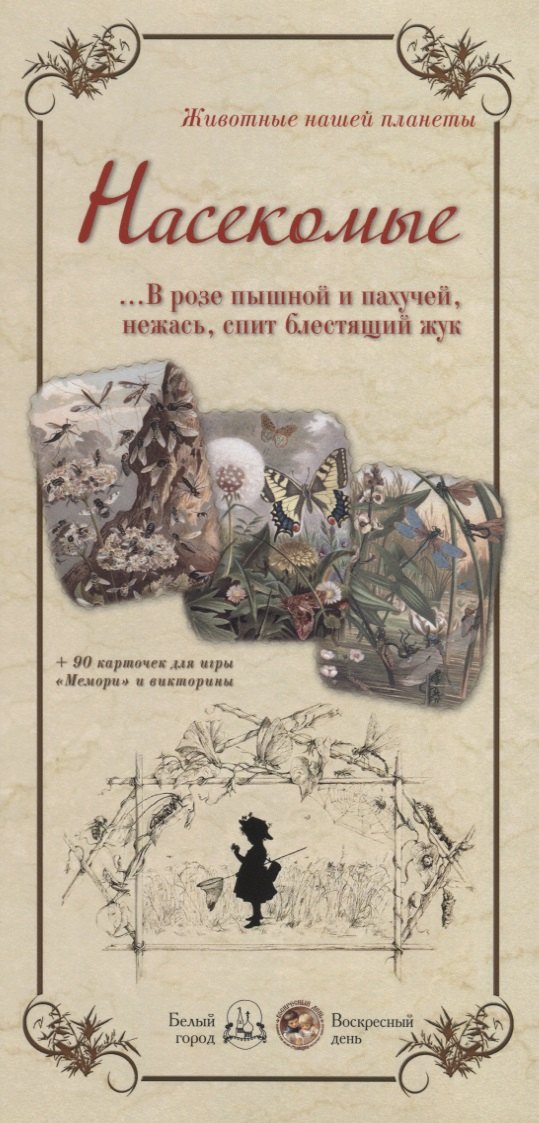 Насекомые. В розе пышной и пахучей, нежась, спит блестящий жук