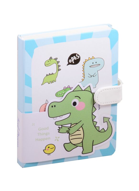 Блокнот с магнитной застежкой "Динозавры", 256 страниц, 13 х 19 см