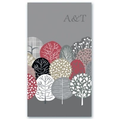 Записная книжка, Телефонная книжка Феникс+ Деревья 85*129мм, 96стр, алфавитная вырубка, интегральный переплёт