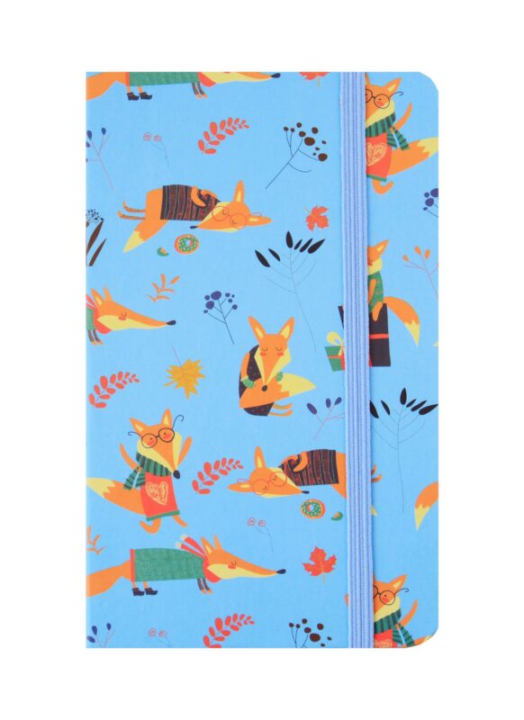 Записная книжка А6 80л кл. "Flower time" 7БЦ, резинка, цв.обрез, инд.уп., ассорти