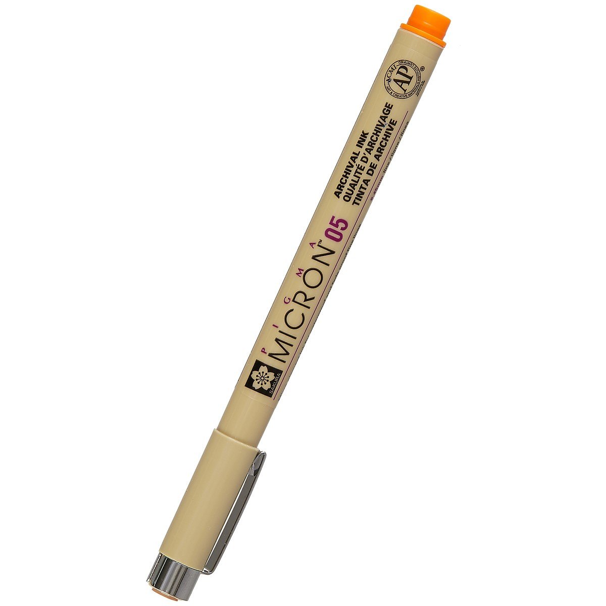 Капиллярная ручка «Pigma Micron», Sakura, 0.45 мм, оранжевая