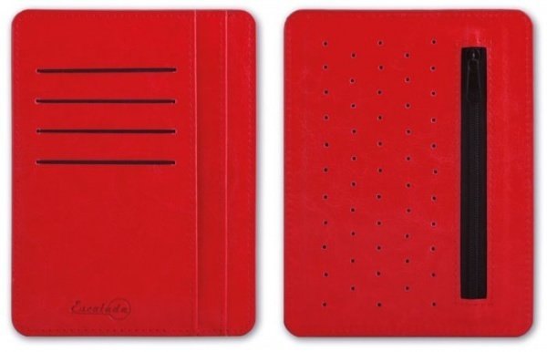 Картодержатель-органайзер, САРИФ КРАСНЫЙ 150*111мм, двусторонний, 2 осн. отделения 45960