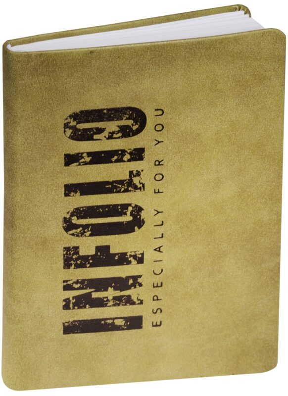 Ежедневник недат. А6+ 96л 120*170 "Savage" хаки, иск.кожа, замша, интегр. переплет, декор.тиснение, In Folio