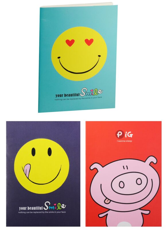 Записная книжка A6 30л лин. "Smile", на скобе, Asac