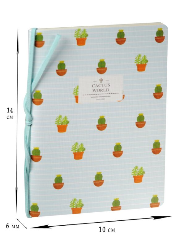 Записная книжка А6 58 листов "Cactus world"