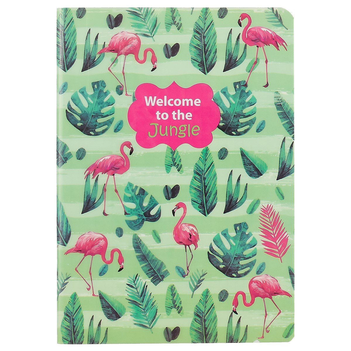 Тетрадь в клетку AnAn, "Фламинго с листьями", B5, 40 листов