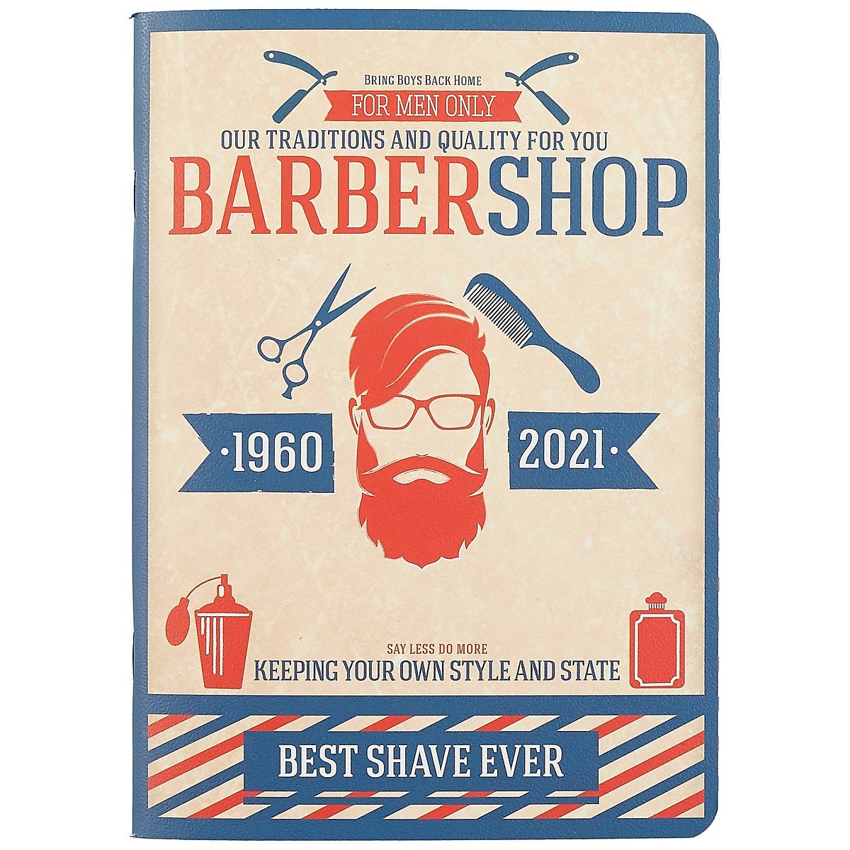 Тетрадь в клетку Be Smart, Barbershop, 48 листов, в ассортименте