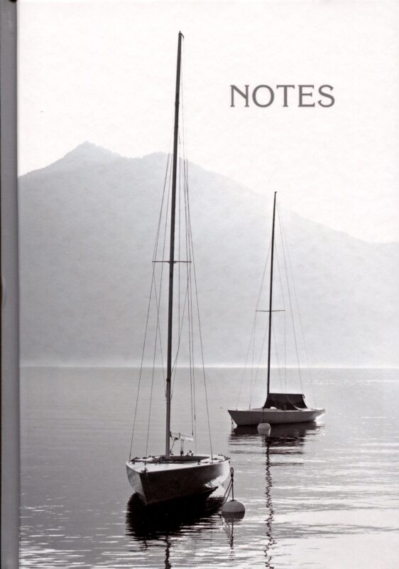 Книга для записей А5 160л кл. "В заливе" 7БЦ, мат.ламинация, выб.лак