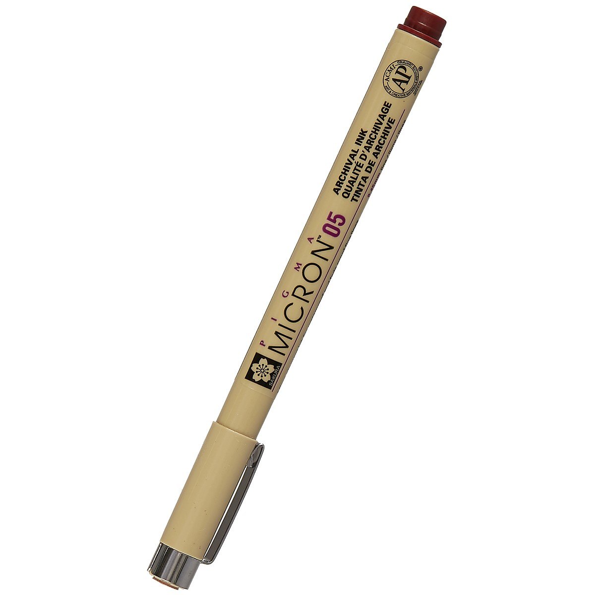 Капиллярная ручка «Pigma Micron», Sakura, 0.45 мм, бургундская