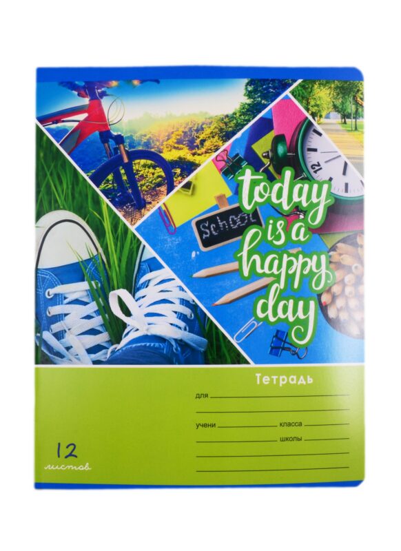 Тетрадь в клетку BG, "Мои каникулы", 12 листов, в ассортименте