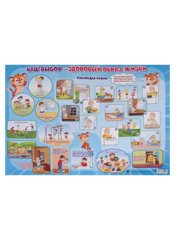 Тематический плакат "Наш выбор - здоровый образ жизни" (Формат А2)