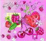 Органайзер трехблочный детский "ЯГОДЫ/СЕРДЕЧКИ" 95*85мм, обл. 7БЦ, магнитн.замок, глянц.ламинация, тиснение фольгой, ассорти, Феникс