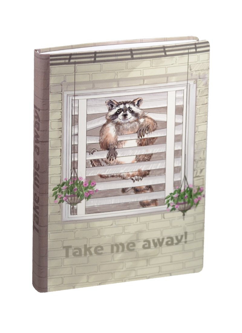 Блокнот Енот Take me away!