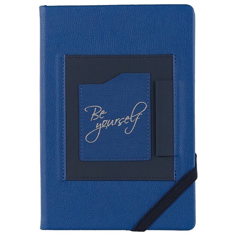 Ежедневник Escalada Be yourself, Наппа, синий, 160 листов, недатированный, А5