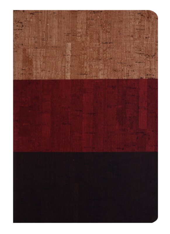 Ежедневник недат. А5 160л "Эко" бежевый+красный+коричневый, кожзам, тв.переплет, офсет, ляссе, Escalada