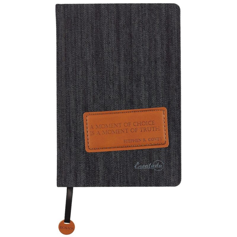 Ежедневник Escalada Denim чёрный, недатированный, А5