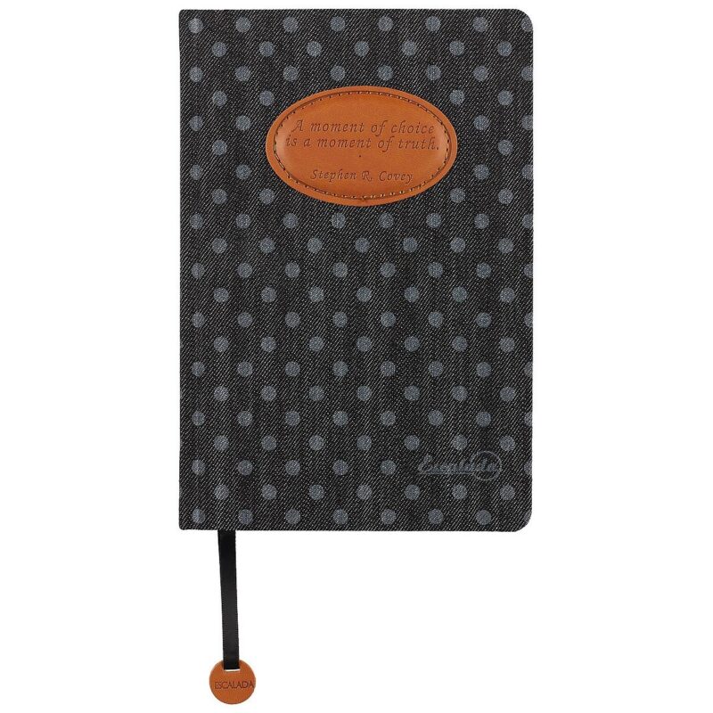 Ежедневник Escalada Denim в горошек, недатированный, А5