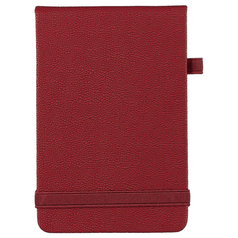 Репортёрская записная книжка Escalada «Шагрень», 60 листов, бордовая, А6