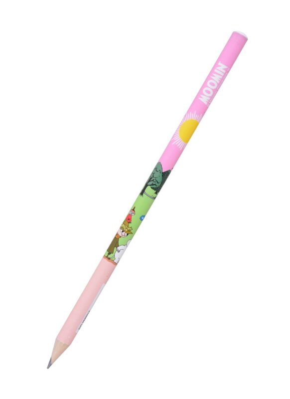 Карандаш Moomin, "Муми-тролль и Снусмумрик с малышкой Мю", чернографитный HB