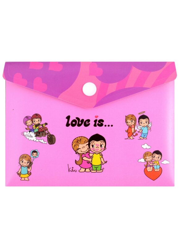 Папка-конверт А6 на кнопке "Love is… Персонажи"