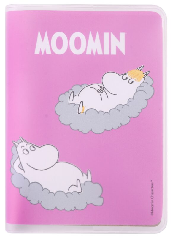 Записная книжка А7 80л кл. MOOMIN "Муми-тролли на облаках" в ПВХ-обложке, тонир.внутр.блок
