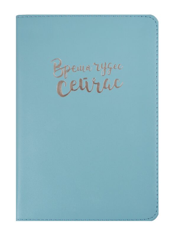 Ежедневник недат. А5 96л "Miracle" мятный, иск.кожа, мягк.переплет, тисн. золотой фольгой, In Folio