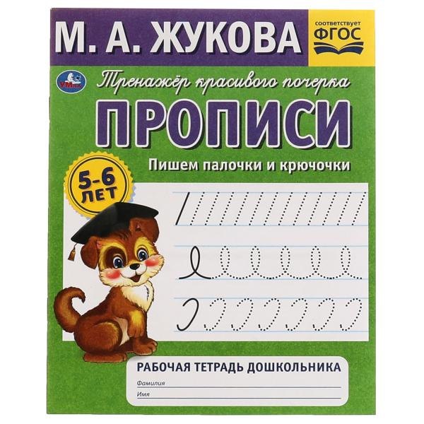 Рабочая тетрадь дошкольника с прописями. Пишем палочки и крючочки. 5-6 лет