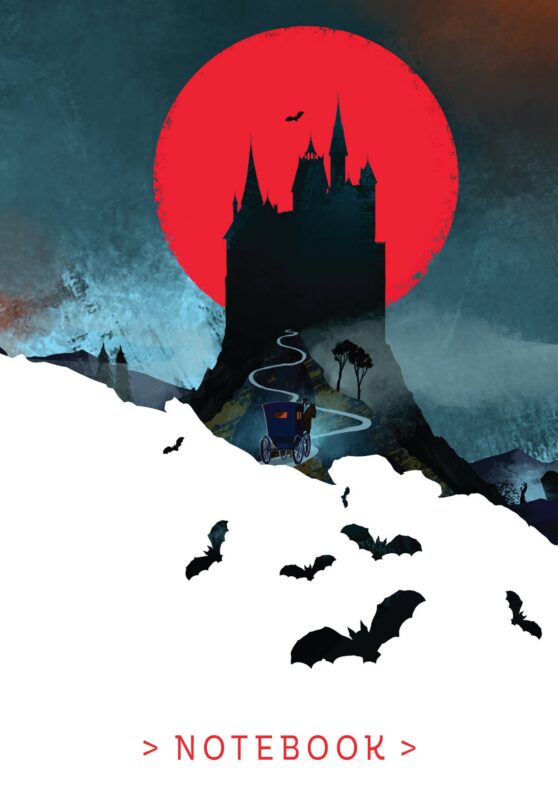 Книга для записей А5 96л тчк. "Замок Дракулы" интегр.обл.