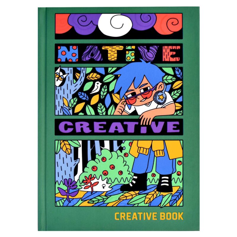 Книга для записей А5 96л "КОНТЕНТ" 7БЦ, мат.ламинация, выб.лак, дизайнерский блок