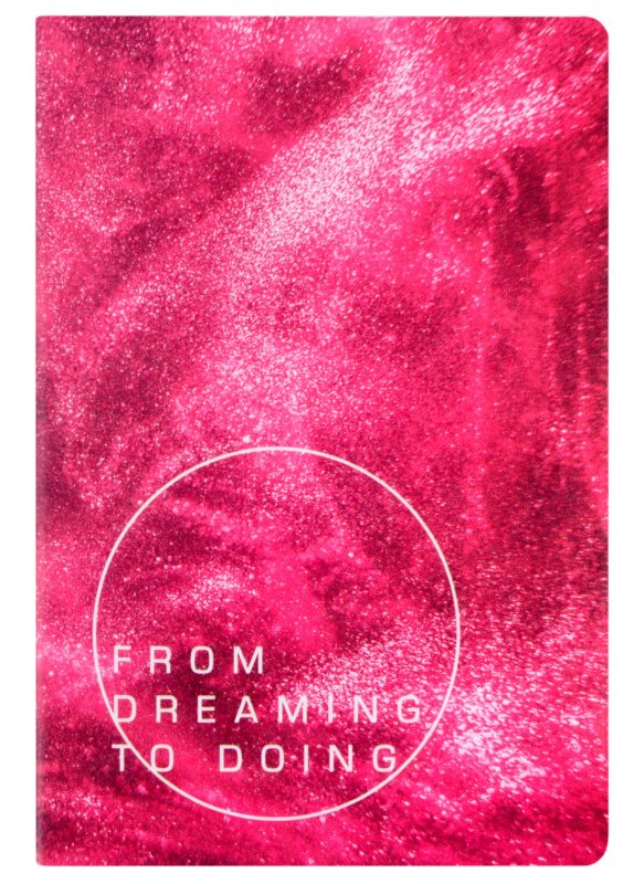 Книга для записей А5 80л "Dream book. № 2" иск.кожа, комбинир.блок