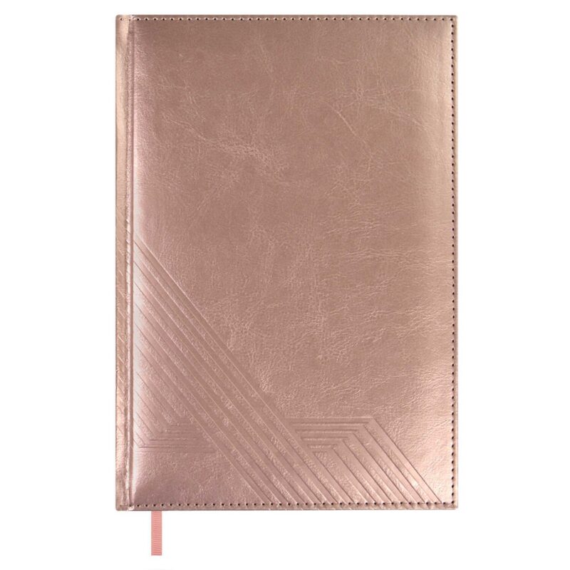 Ежедневник недат. А5 160л "Сариф эконом" розовый, иск.кожа, тв.переплёт, поролон, блинтовое тиснение, офсет, ляссе