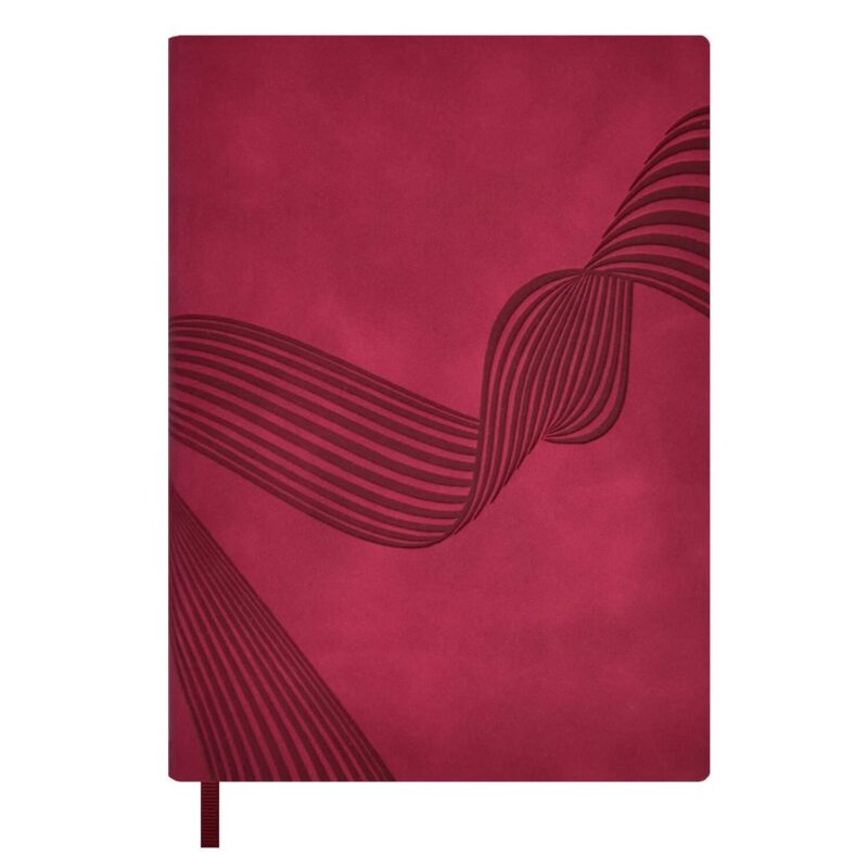 Ежедневник недат. А6+ 160л 126х174 "Софт-тач" сливовый, иск.кожа, мягкий переплет, блинт.тиснение, офсет, ляссе