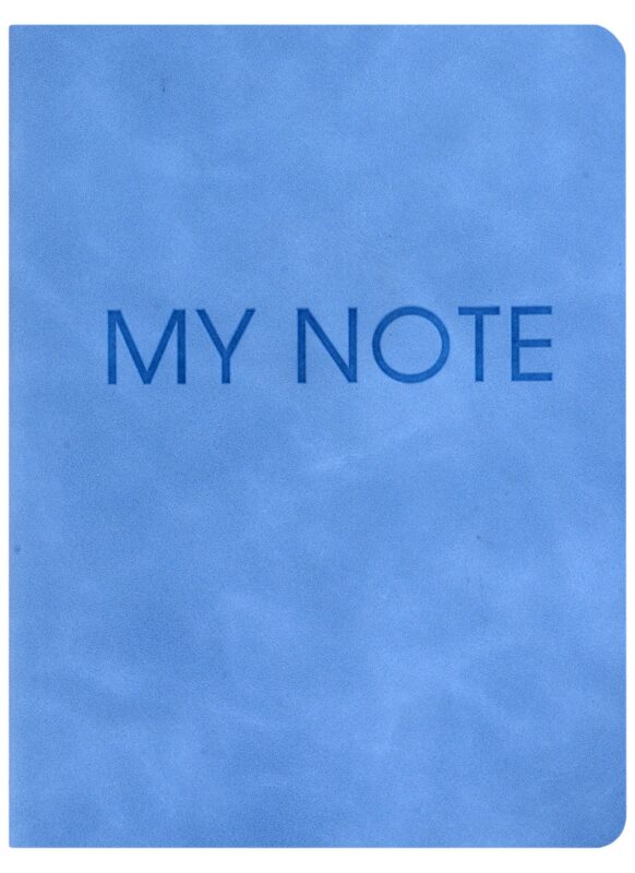 Записная книжка А6 40л кл. "Fantasy. Голубой" иск.кожа