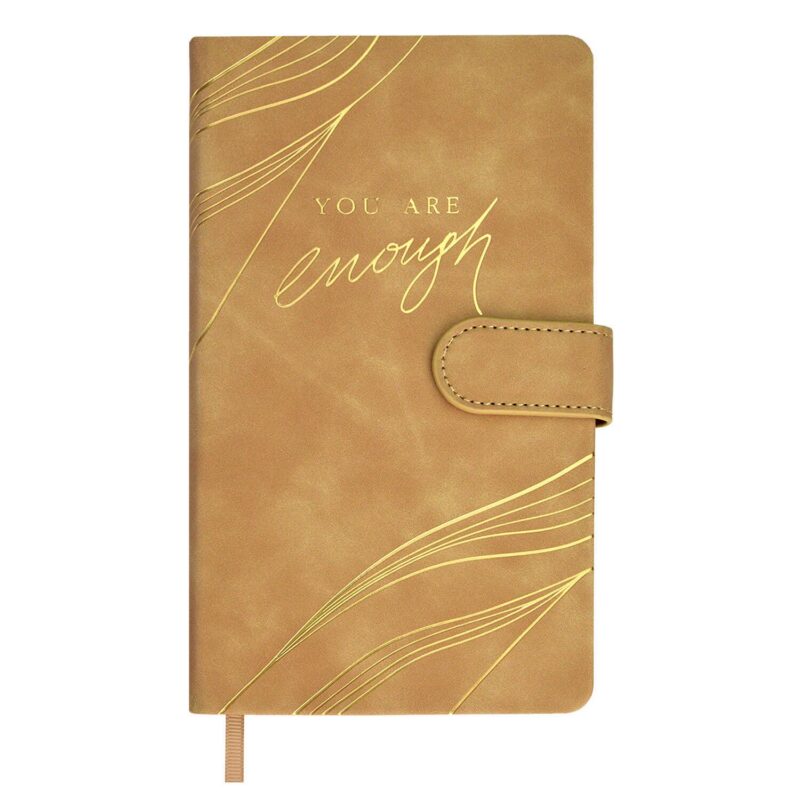 Ежедневник недат. А6+ 120л 110х190 "Бейбискин" бежевый, иск.кожа, тв.переплёт, тиснение фольгой, магнит.клапан, офсет, ляссе