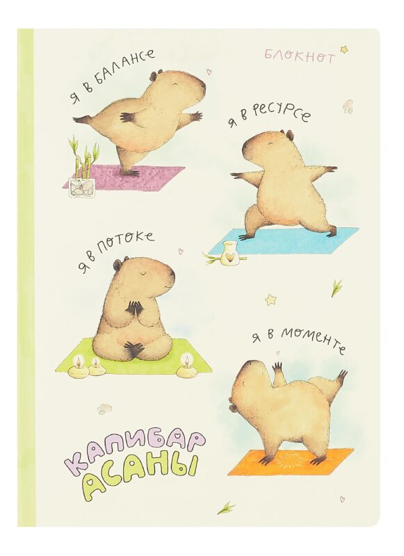 Блокнот "Капибар Асаны"